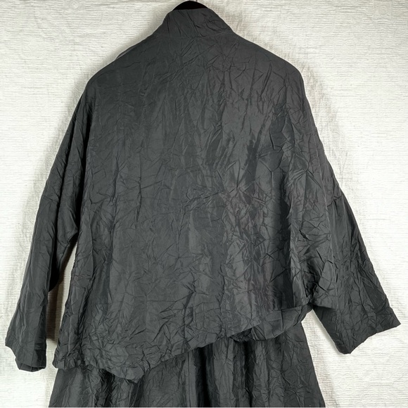 ITEMZ Chris Baumgartner Silk Black One Size Unstructured Pajamas 2pc loungewear - Picture 11 of 16